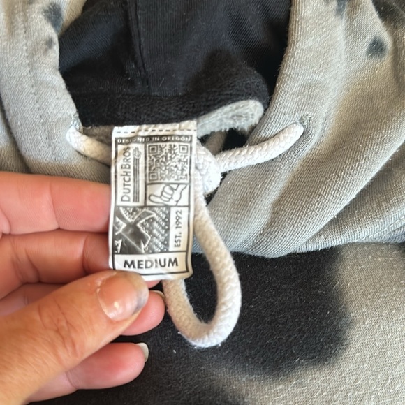 Dutch Bros SMALL+MEDIUM+LARGE XL Black+GRAY Camo/Tie Dye Look “Serving U Since… - Picture 7 of 8